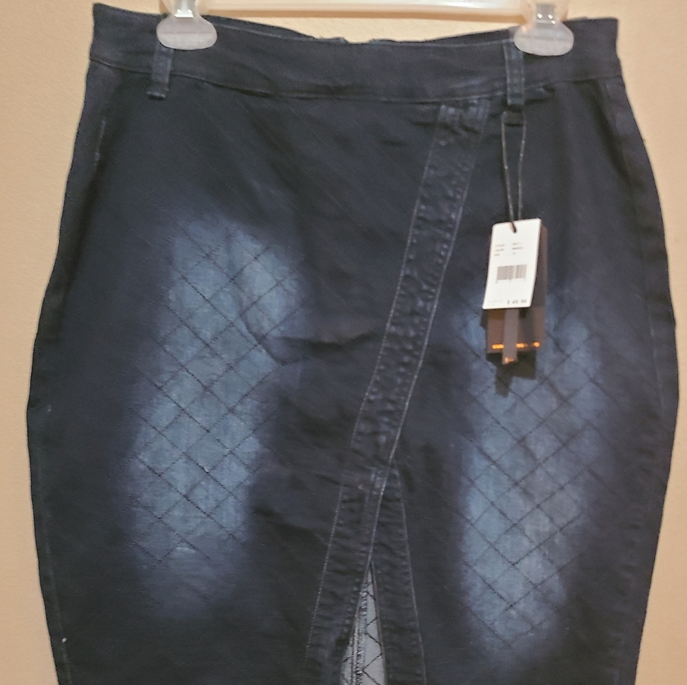 Denim Slim Fit Skirt Runs Smaller Than Size